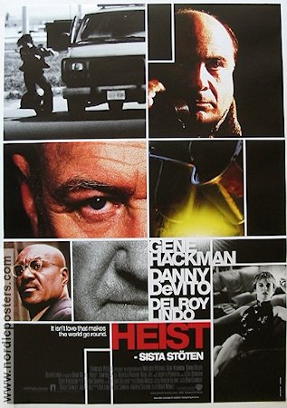 Heist 2001 movie poster Gene Hackman Danny de Vito Rebecca Pidgeon David Mamet