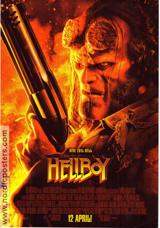 Hellboy 2019 movie poster David Harbour Milla Jovovich Ian McShane Neil Marshall From comics
