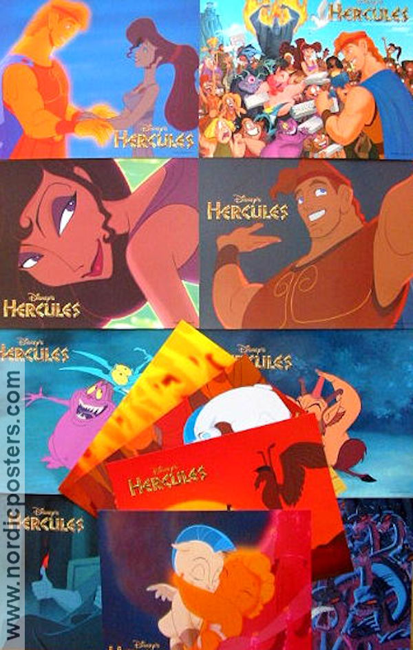Hercules 1997 lobby card set 