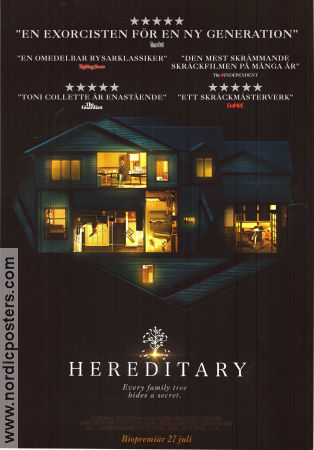 Hereditary 2018 movie poster Alex Wolff Gabriel Byrne Toni Collette Ari Aster