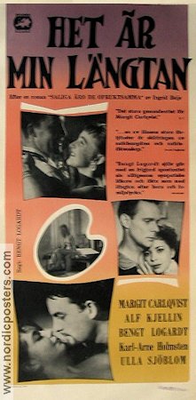 Het är min längtan 1957 movie poster Alf Kjellin Margit Carlqvist Bengt Logardt