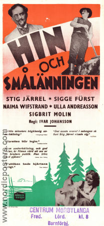 Hin och Smålänningen 1949 poster Stig Järrel Ivar Johansson
