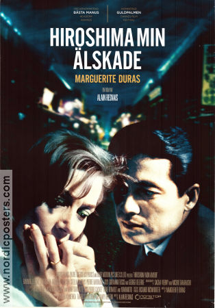 Hiroshima Mon Amour 1959 movie poster Emmanuelle Riva Eiji Okada Stella Dassas Alain Resnais Asia