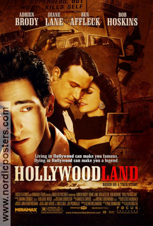Hollywoodland 2006 movie poster Adrien Brody Ben Affleck Diane Lane Allen Coulter