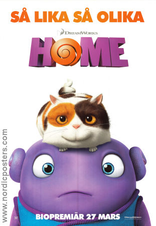 Home 2015 movie poster Jim Parsons Tim Johnson Animation