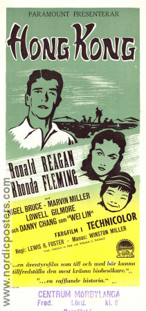 Hong Kong 1952 poster Ronald Reagan Lewis R Foster