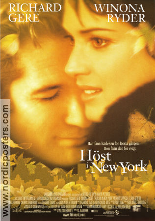 Autumn in New York 2000 poster Richard Gere Joan Chen