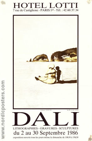 Hotell Lotti Paris 1986 poster Salvador Dali Artistic posters