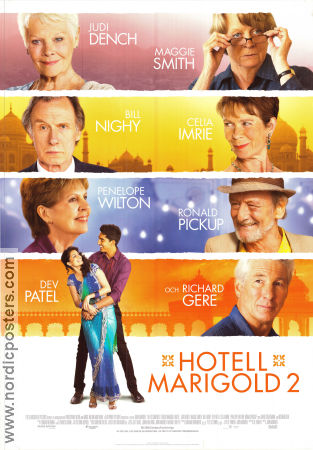 The Second Best Exotic Marigold Hotel 2015 movie poster Judi Dench Maggie Smith Bill Nighy John Madden