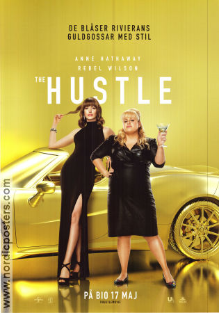 The Hustle 2019 movie poster Anne Hathaway Rebel Wilson Alex Sharp Chris Addison