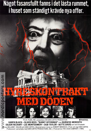 Burnt Offerings 1976 movie poster Karen Black Oliver Reed Bette Davis Dan Curtis
