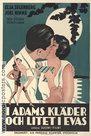 Aatamin puvussa 1931 movie poster Joel Rinne Elsa Sejerberg Jaakko Korhonen Finland