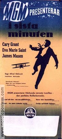 North By Northwest 1959 movie poster Cary Grant Eva Marie Saint James Mason Alfred Hitchcock