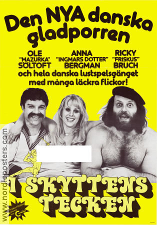 Agent 69 Jensen i Skyttens tegn 1978 movie poster Ole Söltoft Ricky Bruch Anna Bergman Werner Hedman Denmark