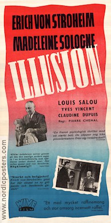 La foire aux chimeres 1946 movie poster Erich von Stroheim Madeleine Sologne Louis Salou Pierre Chenal