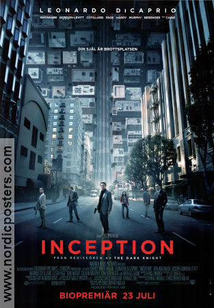 Inception 2010 movie poster Leonardo DiCaprio Joseph Gordon-Levitt Ellen Page Christopher Nolan Cult movies