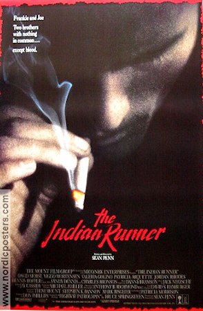 Indian Runner 1991 movie poster Sean Penn Smoking