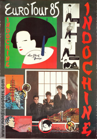 Indochine Euro Tour 1985 poster Find more: Indochine Politics Find more: Concert poster