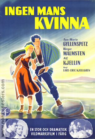 Ingen mans kvinna 1953 poster Alf Kjellin Lars-Eric Kjellgren