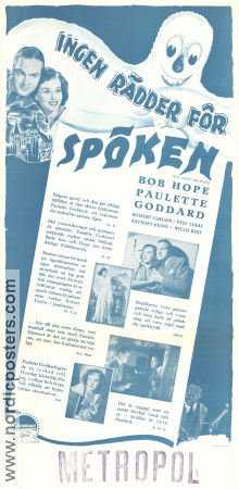 The Ghost Breakers 1940 movie poster Bob Hope Paulette Goddard Richard Carlson George Marshall