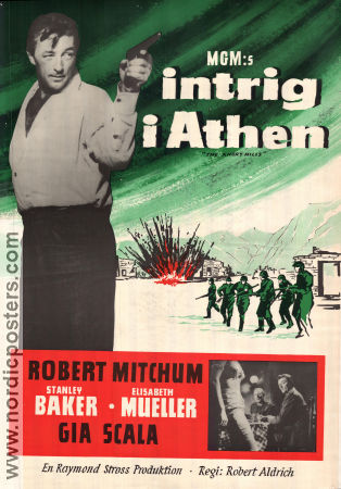 The Angry Hills 1959 movie poster Robert Mitchum Robert Aldrich