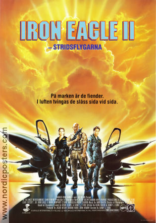 Iron Eagle 2 1988 movie poster Louis Gossett Mark Humphrey Stuart Margolin Sidney J Furie Planes