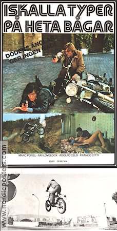 Uomini si nasce 1978 movie poster Marc Porel Ruggero Deodato Motorcycles