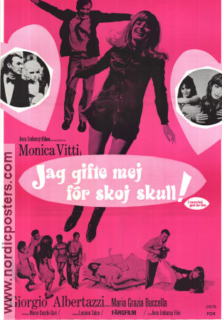 Ti ho sposato per allegria 1967 poster Monica Vitti Luciano Salce