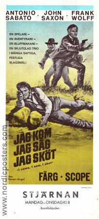 I tre che sconvolsero il West 1968 movie poster Antonio Sabato John Saxon Frank Wolff Enzo G Castellari