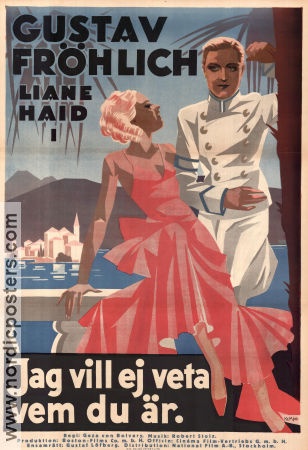Ich will nicht wissen wer du bist 1932 poster Liane Haid Géza von Bolvary