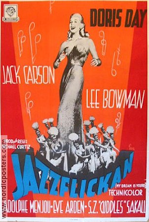 My Dream is Yours 1949 movie poster Doris Day Jack Carson Michael Curtiz Jazz