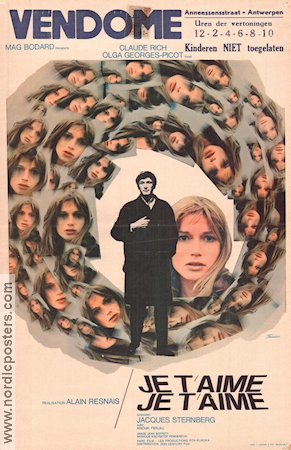 Je t´aime je t´aime 1968 movie poster Claude Rich Olga Georges-Picot Alain Resnais