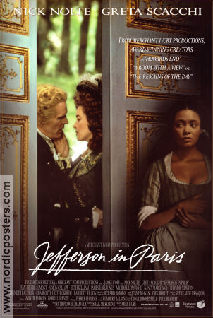 Jefferson in Paris 1995 movie poster Nick Nolte Greta Scacchi Gwyneth Paltrow James Ivory