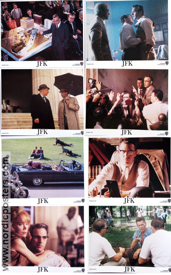 JFK 1991 lobby card set Kevin Costner Gary Oldman Jack Lemmon Oliver Stone Politics