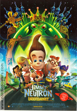 Jimmy Neutron: Boy Genius 2001 movie poster Debi Derryberry John A Davis From TV Animation