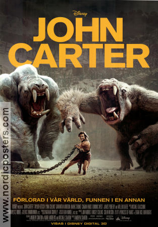 John Carter 2012 poster Taylor Kitsch Andrew Stanton