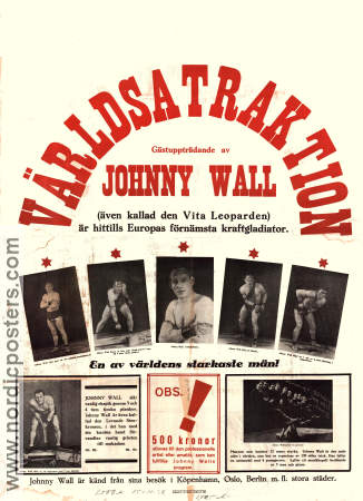 Johnny Wall Vita Leoparden 1939 poster Johnny Wall Circus