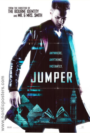 Jumper 2008 movie poster Hayden Christensen Samuel L Jackson Jamie Bell Doug Liman