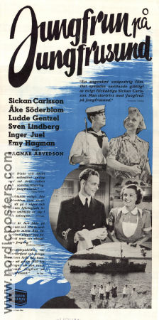 Jungfrun på Jungfrusund 1949 poster Sickan Carlsson Ragnar Arvedson