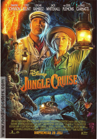 Jungle Cruise 2021 movie poster Dwayne Johnson Emily Blunt Edgar Ramrez Jaume Collet-Serra