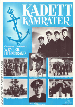 Kadettkamrater 1939 movie poster Håkan Westergren Bror Bügler Erik Bullen Berglund Åke Söderblom Hasse Ekman Weyler Hildebrand