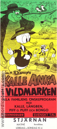 Kalle Anka i vildmarken 1968 movie poster Kalle Anka