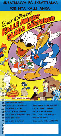 Kalle Ankas glada gästabud 1971 movie poster Kalle Anka Donald Duck Piff och Puff