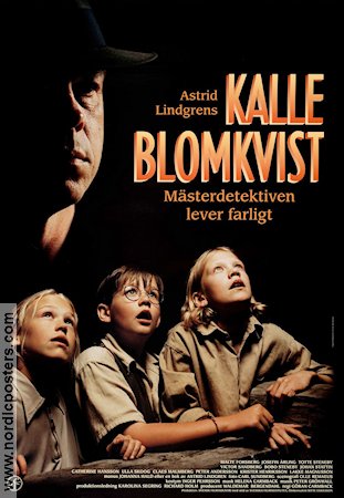 Kalle Blomkvist Mästerdetektiven lever farligt 1996 poster Malte Forsberg Göran Carmback