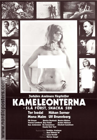 Kameleonterna 1969 movie poster Tor Isedal Håkan Serner Mona Malm Ulf Brunnberg Torbjörn Axelman