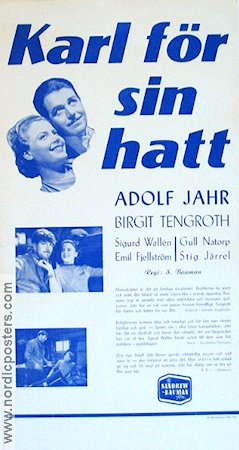 Karl för sin hatt 1940 poster Birgit Tengroth
