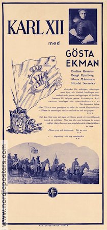 Karl XII 1925 movie poster Gösta Ekman John W Brunius Find more: Silent movie