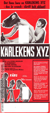 Kärlekens XYZ 1971 movie poster Inge Hegeler Sten Hegeler Inge och Sten Leif Silbersky Torgny Wickman Documentaries