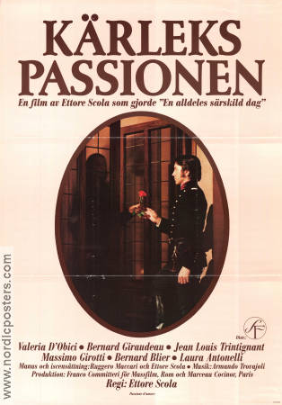 Passione d´amore 1980 movie poster Valeria D´Obici Jean-Louis Trintignant Ettore Scola