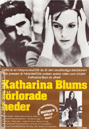 Die verlorene Ehre der Katharina Blum 1975 poster Angela Winkler Volker Schlöndorff